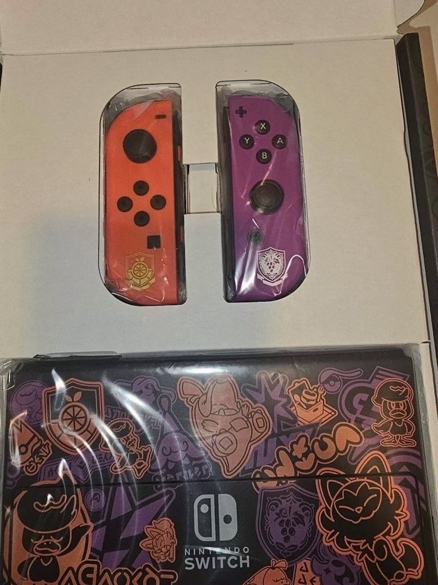 Nintendo Switch OLED Pokemon Scarlet and Violet Unlocked - Used image 3