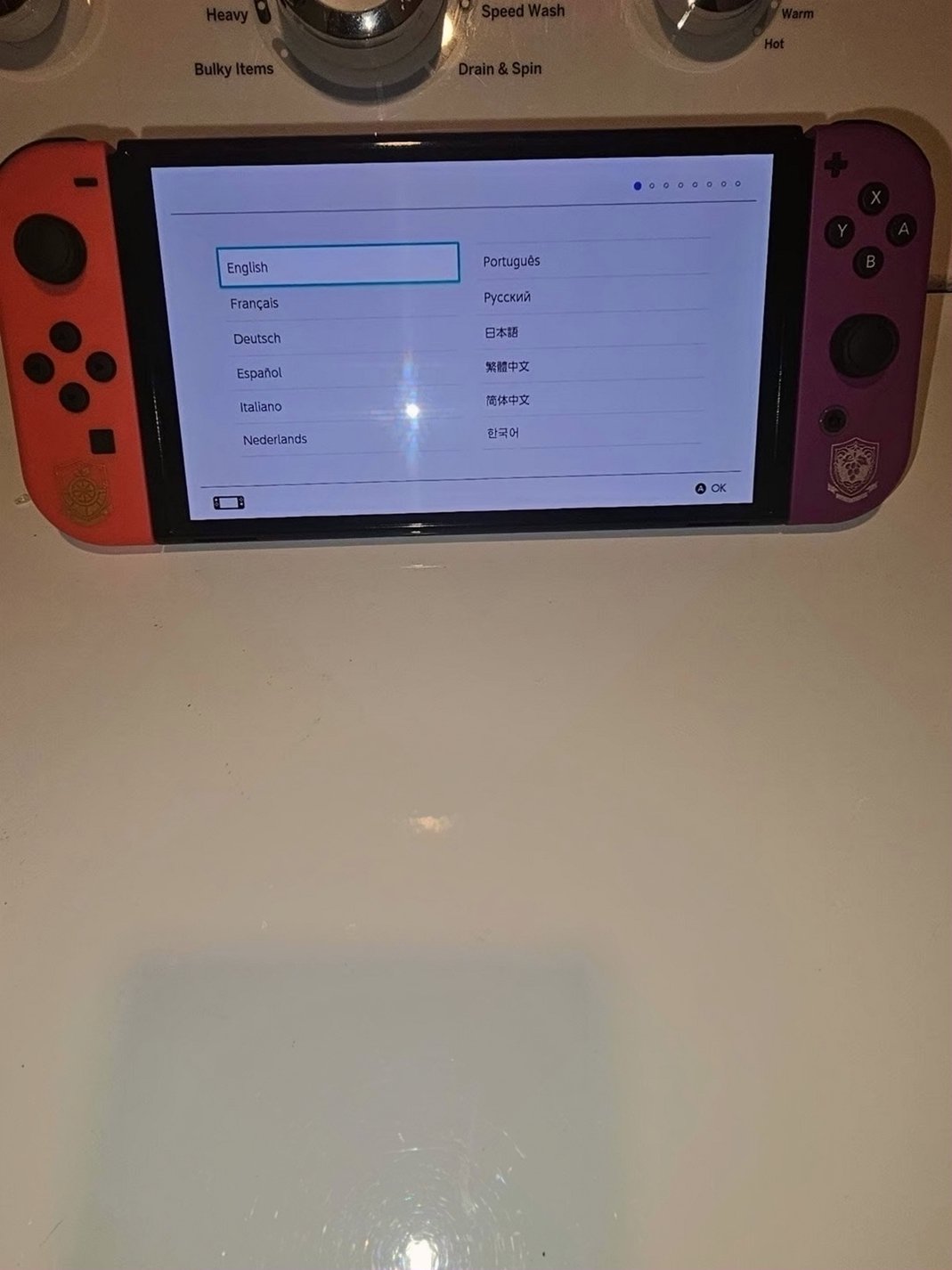 Nintendo Switch OLED Pokemon Scarlet and Violet Unlocked - Used image 5