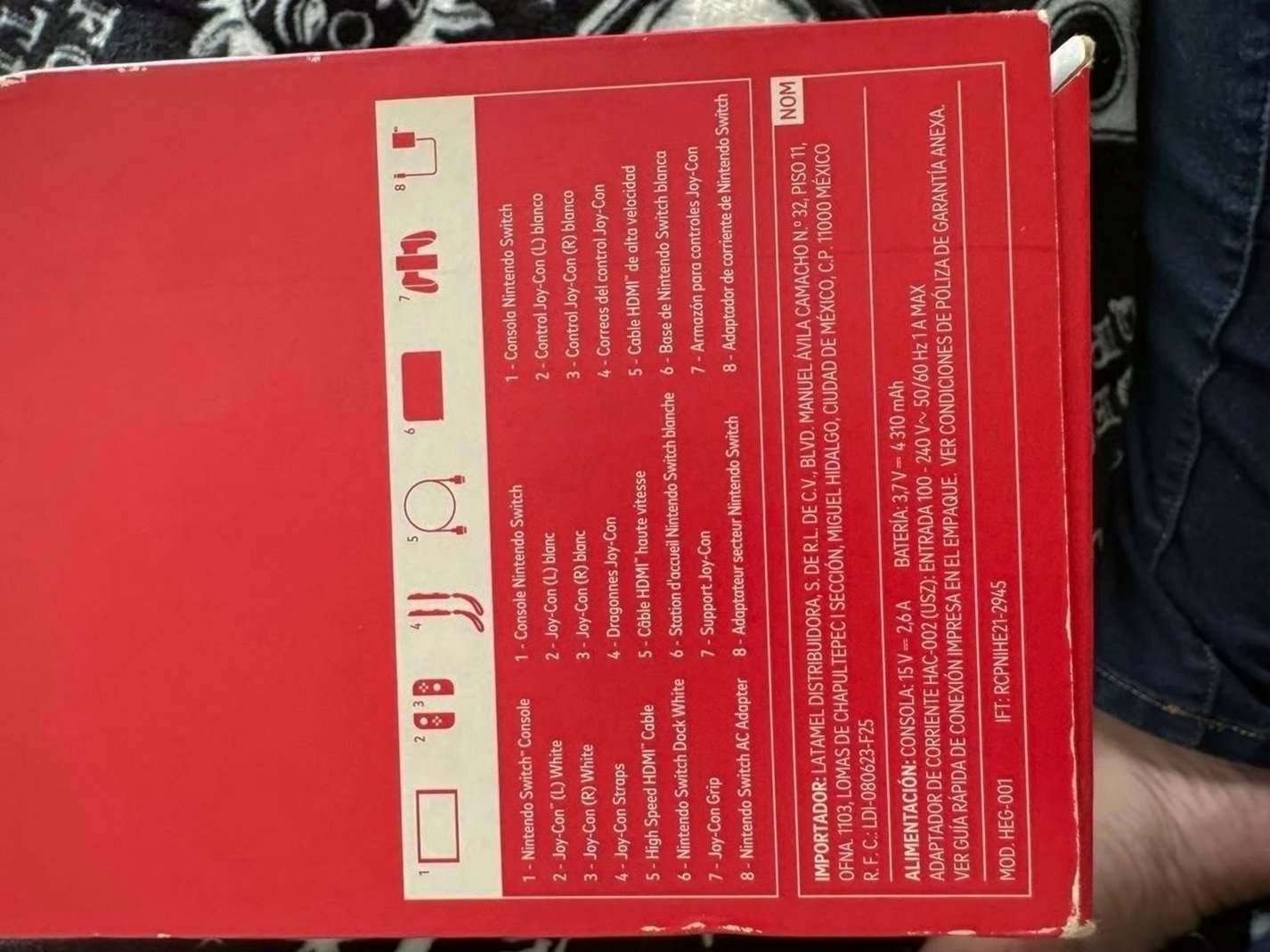 Nintendo Switch Console OLED 3M51 with Mario Party Superstars - Used image 4