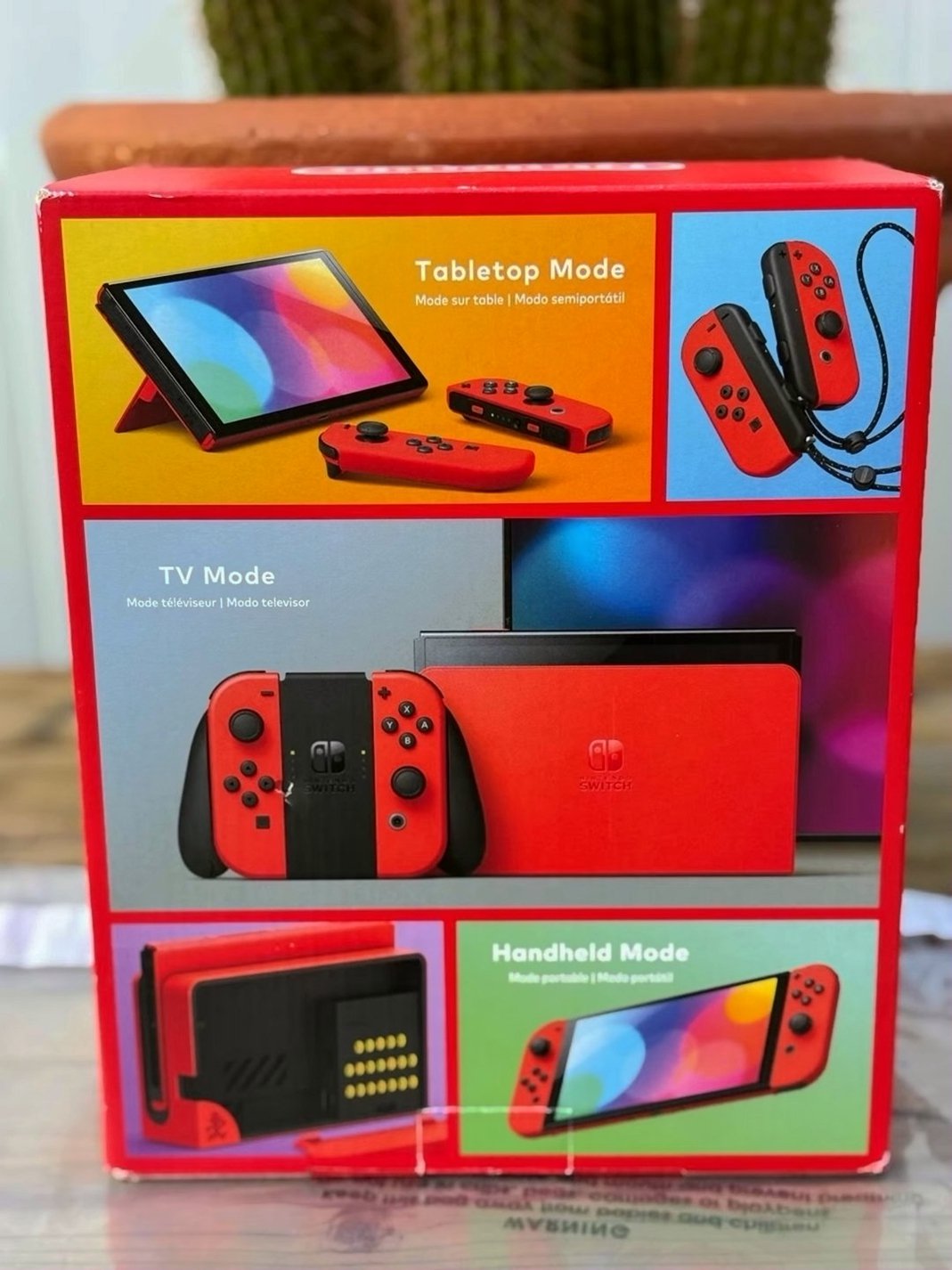 Nintendo Switch OLED Red Console Limited Edition 9F88 - Used image 2