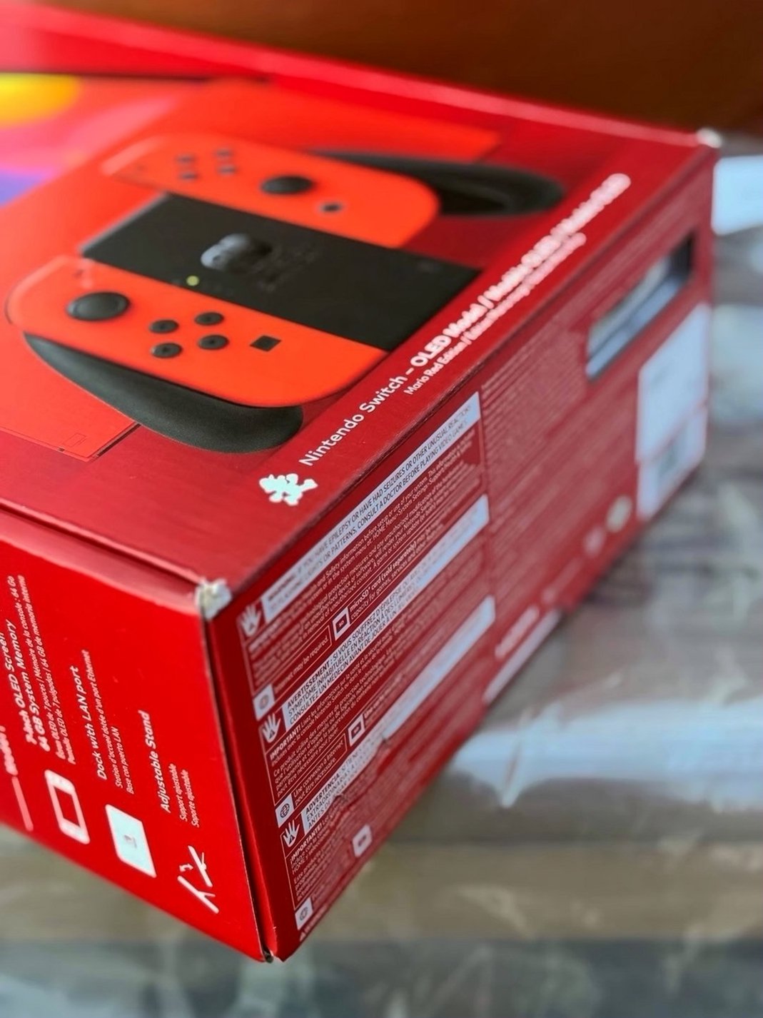 Nintendo Switch OLED Red Console Limited Edition 9F88 - Used image 3