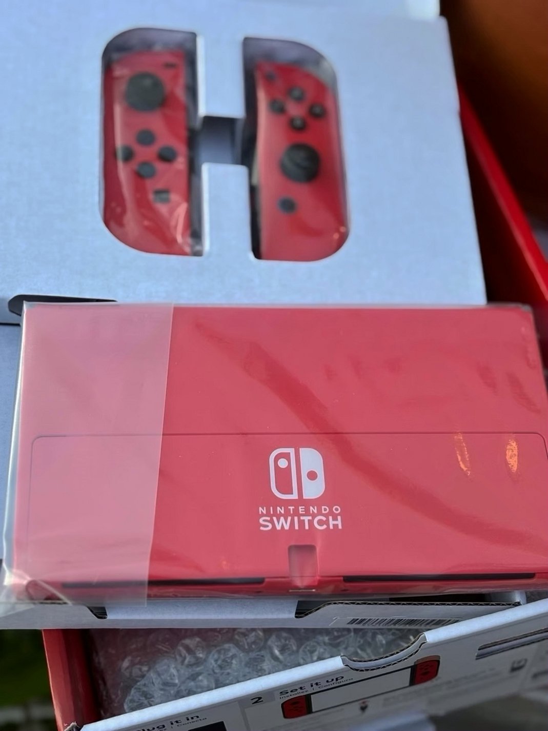 Nintendo Switch OLED Red Console Limited Edition 9F88 - Used image 4