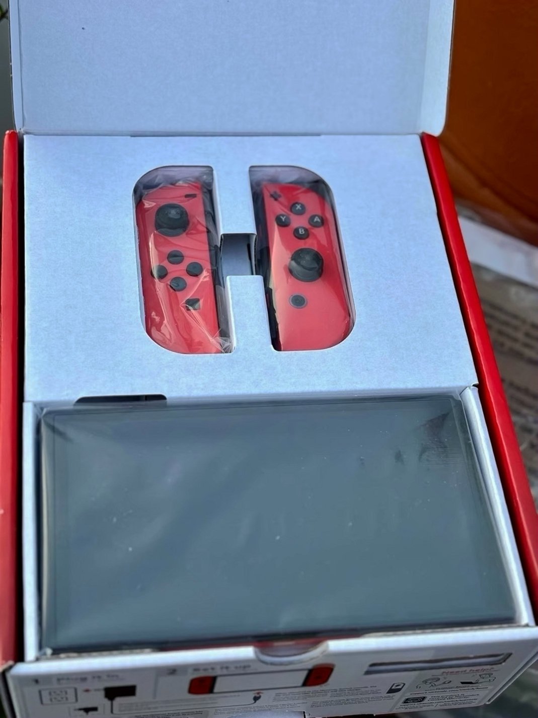Nintendo Switch OLED Red Console Limited Edition 9F88 - Used image 5