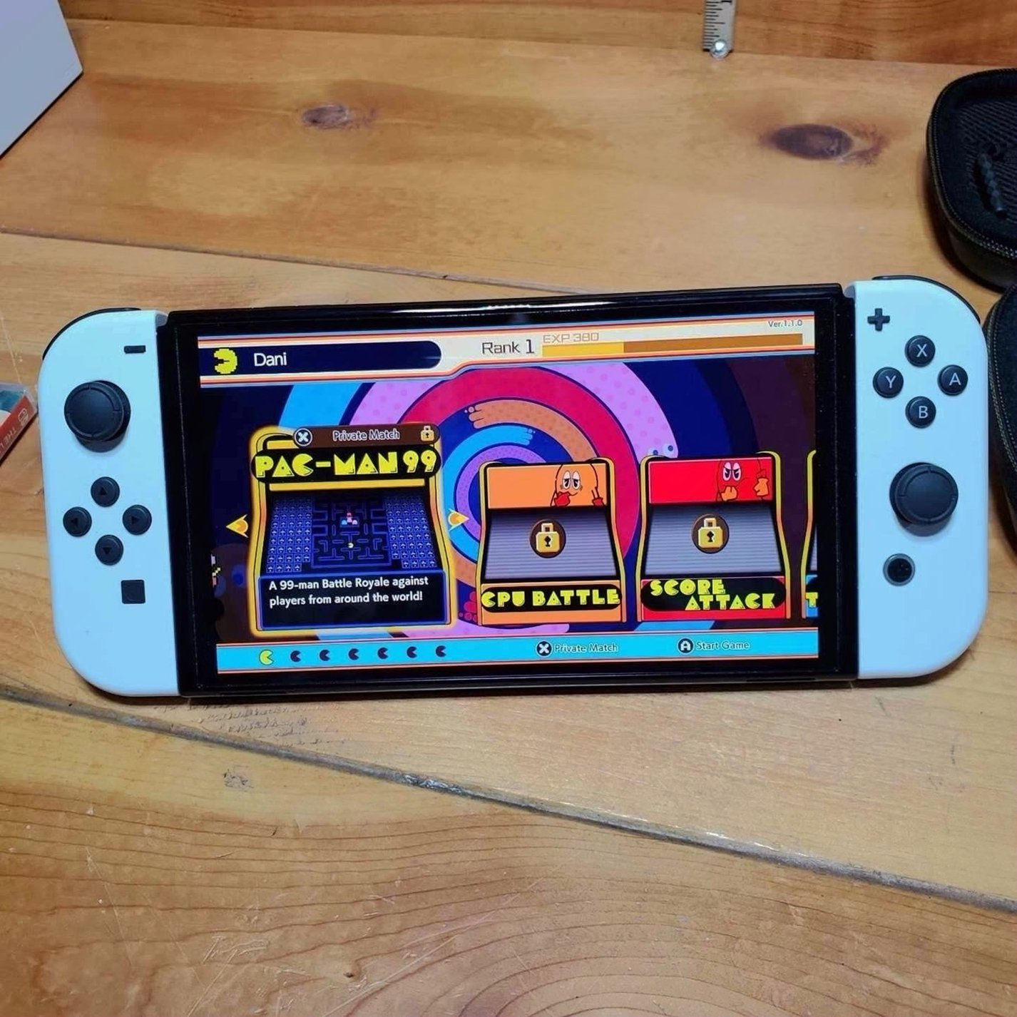 Nintendo Switch OLED 64GB Glowing Mushroom Case - Used