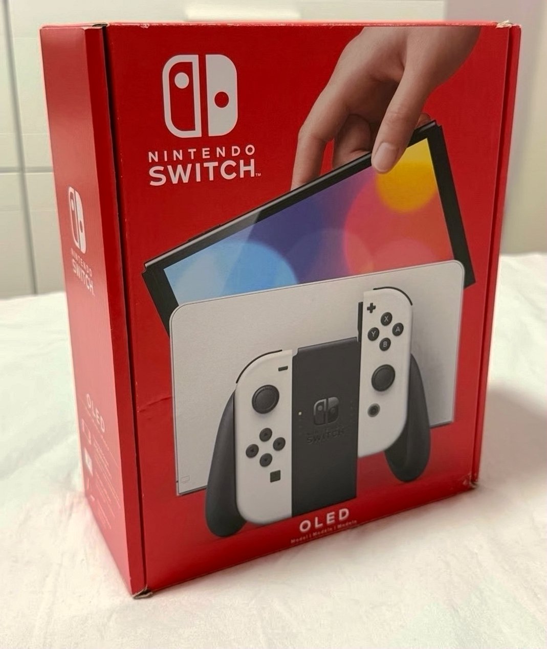 Nintendo Switch OLED Custom Pink White 7M13 - Used