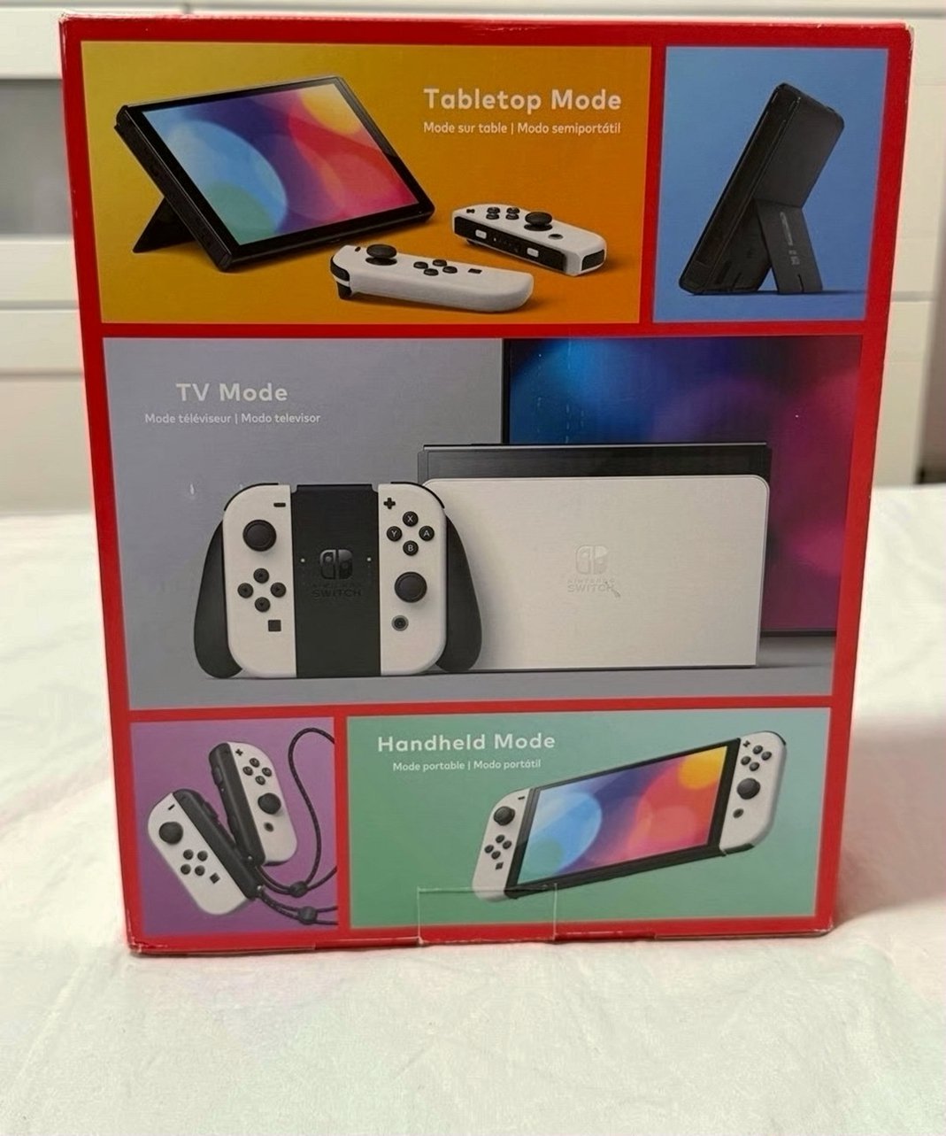Nintendo Switch OLED Custom Pink White 7M13 - Used image 2