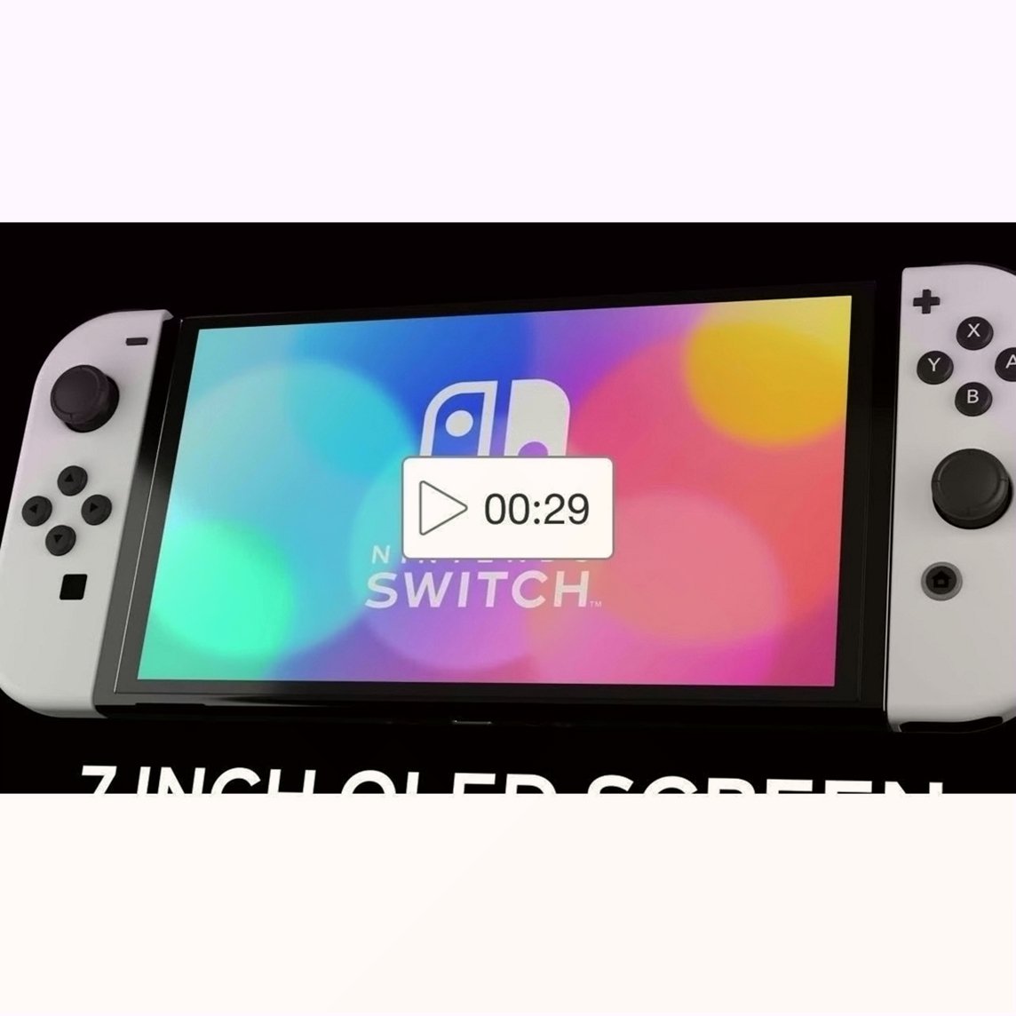 Nintendo Switch OLED Model White Joy-Con Unlocked - Used image 2