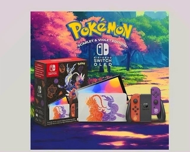 Nintendo Switch OLED Model 1J83 Pokémon Scarlet & Violet Edition - Used image 2
