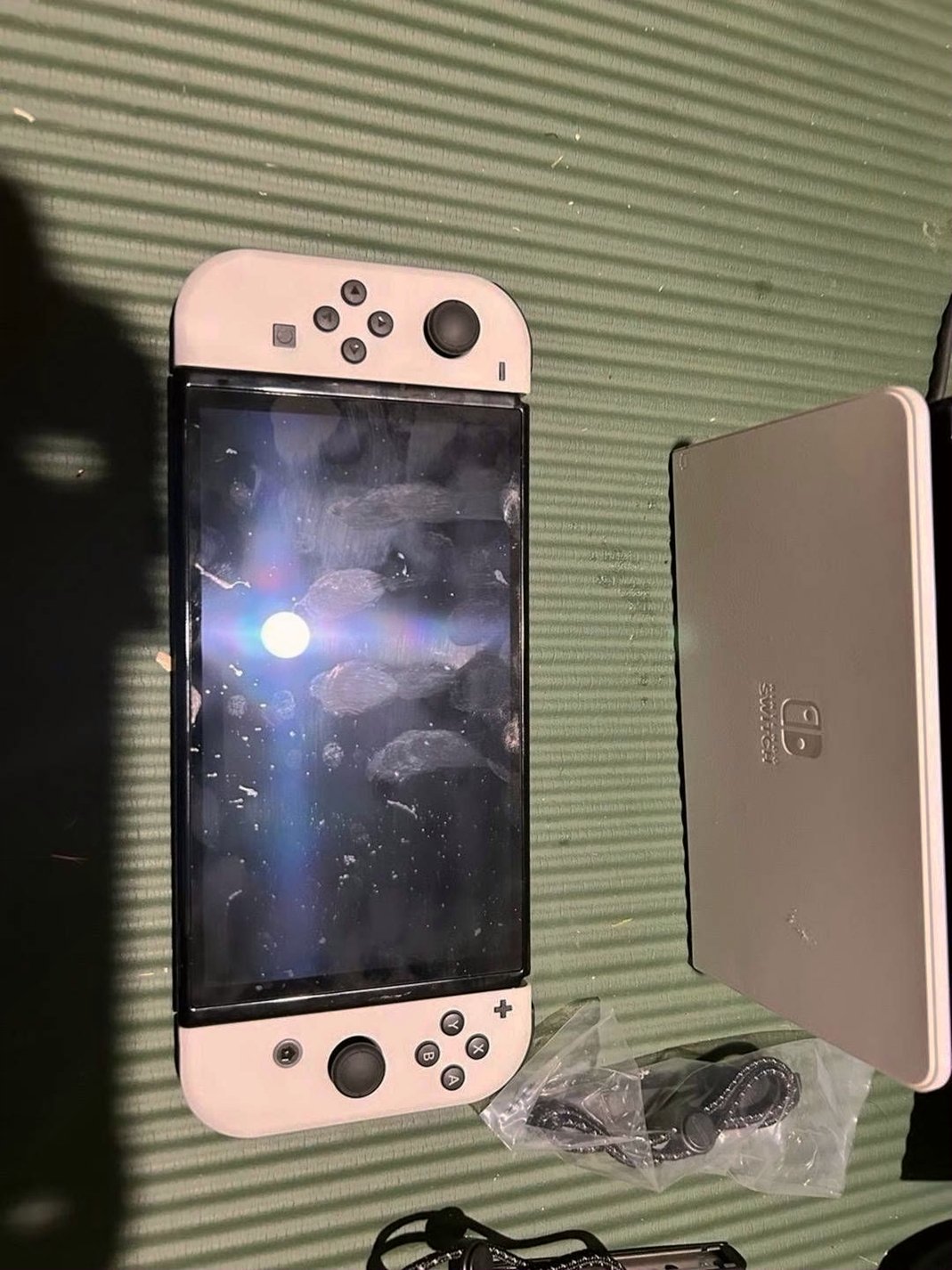 Nintendo Switch Console OLED 2J91 Black Used image 2