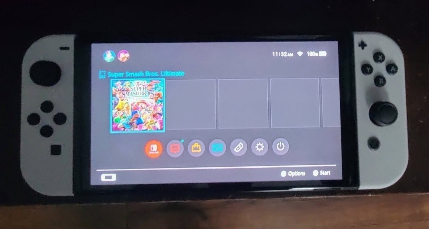 Nintendo Switch OLED Model White Joy-Con Used image 2
