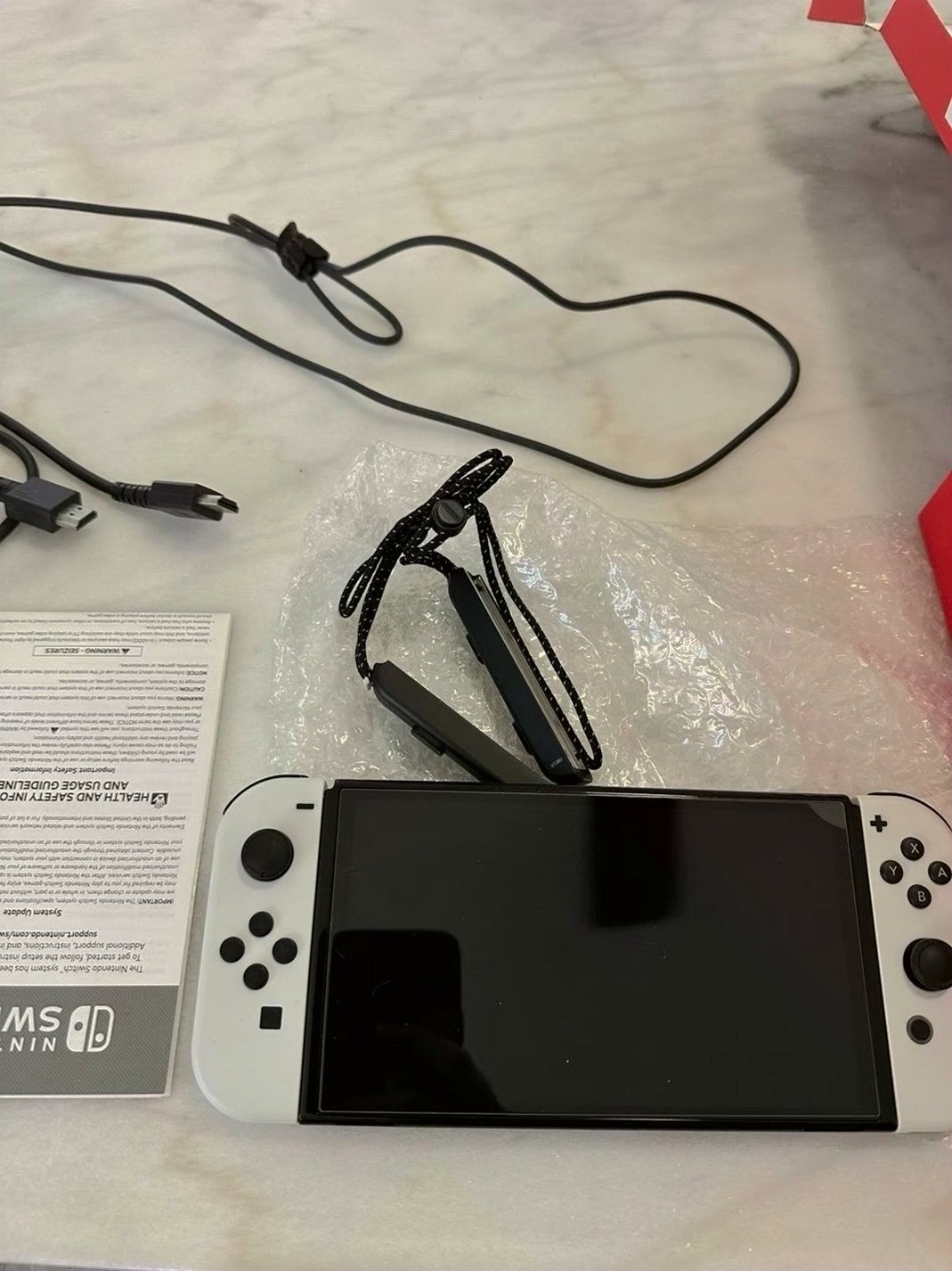 Nintendo Switch OLED with Pokemon Violet 7L71 - Used image 2