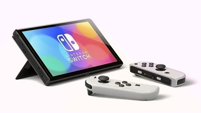 Nintendo Switch OLED Model with White Joy-Cons Unlocked - Used image 2
