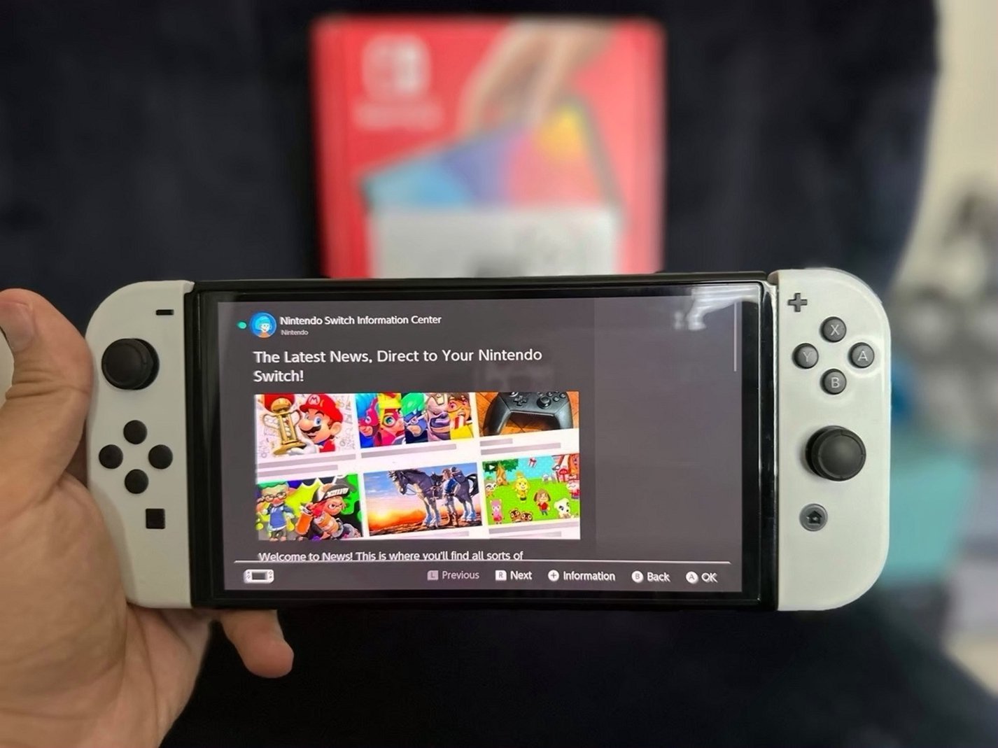 Nintendo Switch OLED Model White - Used image 2