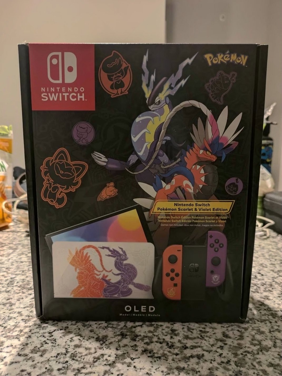 Nintendo Switch OLED Pokemon Scarlet and Violet Edition 2J29 - Used