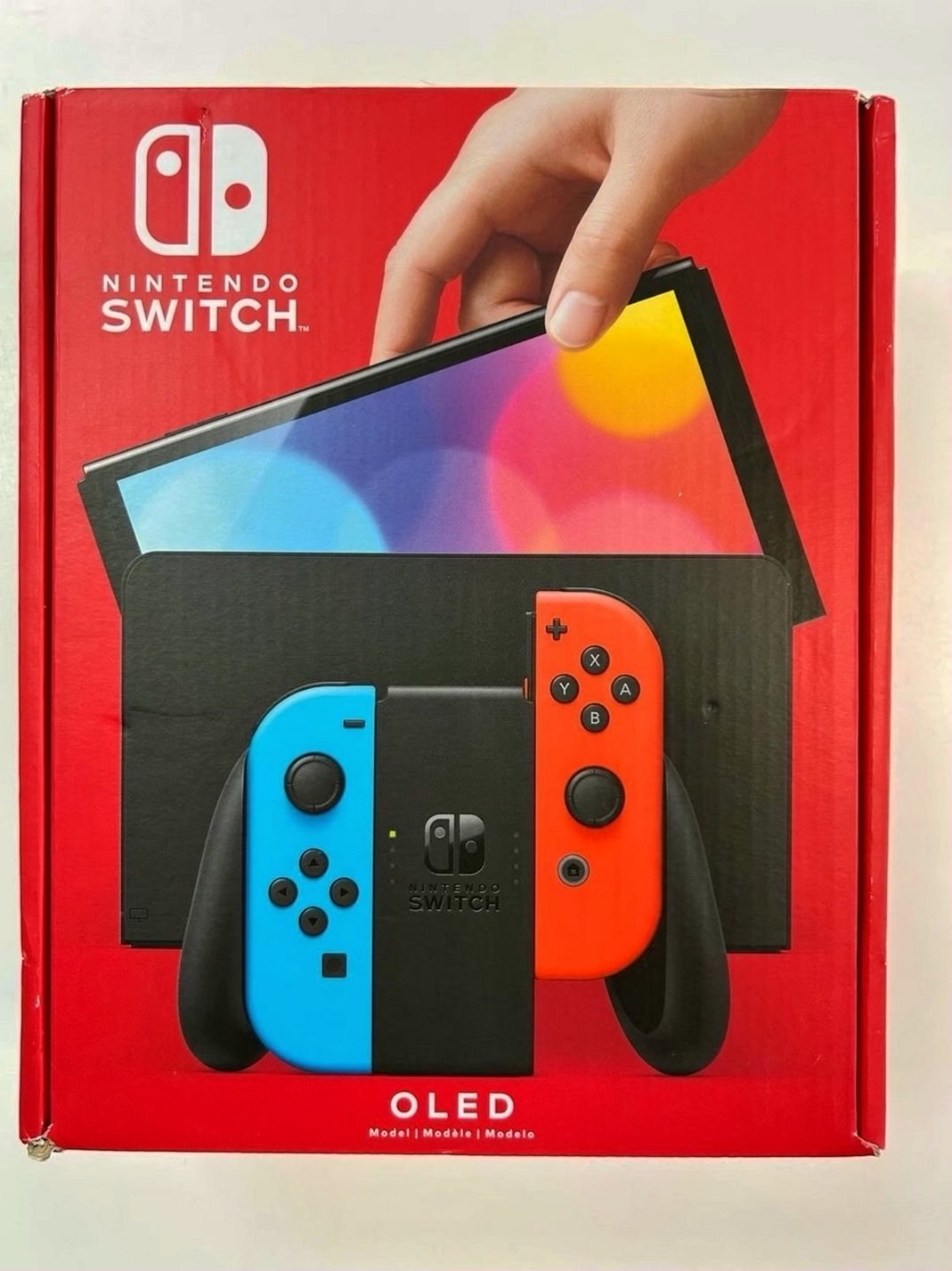 Nintendo Switch OLED 64GB Neon Red Blue Unlocked - Used