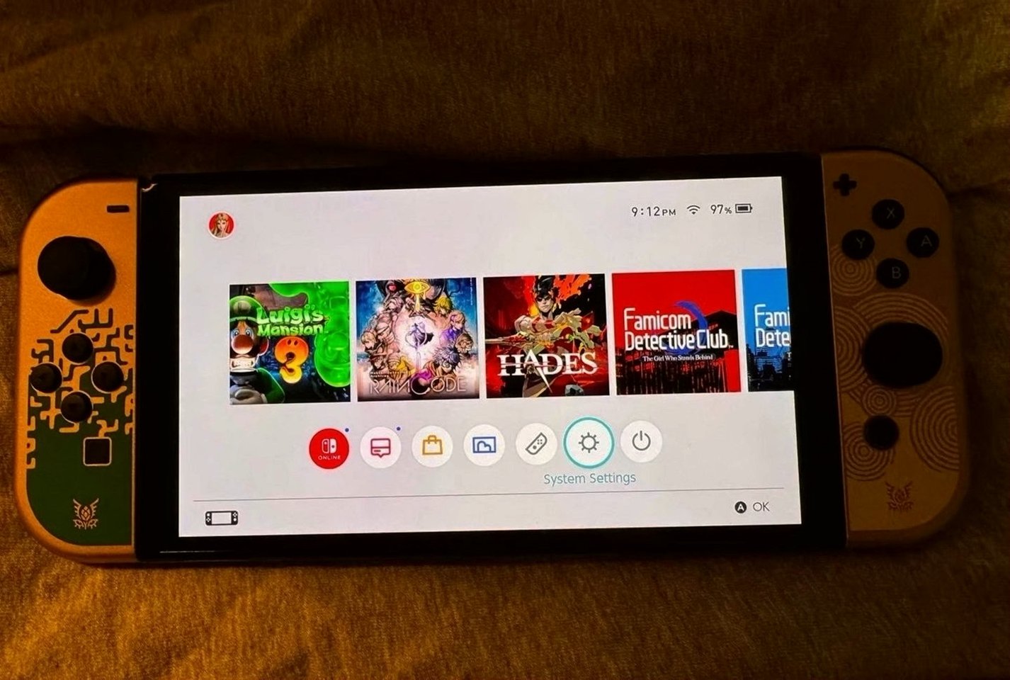 Nintendo Switch OLED Model The Legend of Zelda: Tears of Kingdom Edition 8E69 - Used
