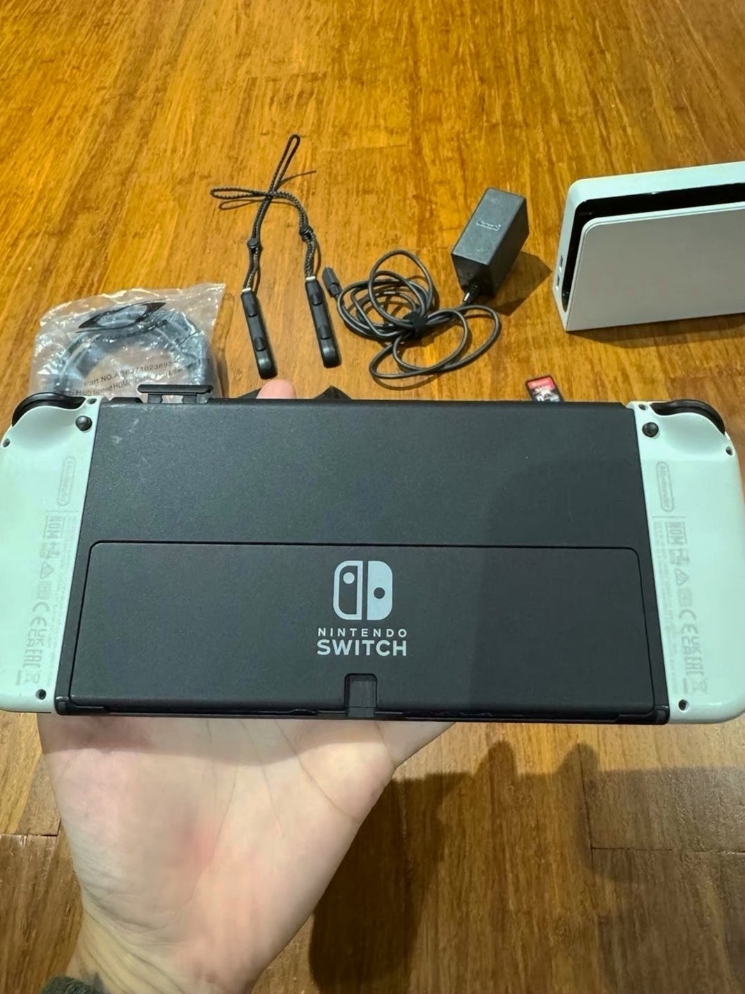 Nintendo Switch OLED Bundle with Pokémon Shining Pearl - Used image 3