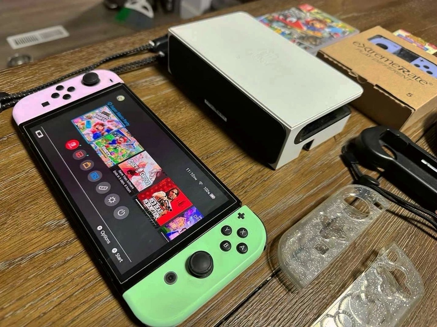 Nintendo Switch OLED 64GB Pastel Joy-Cons - Used image 2