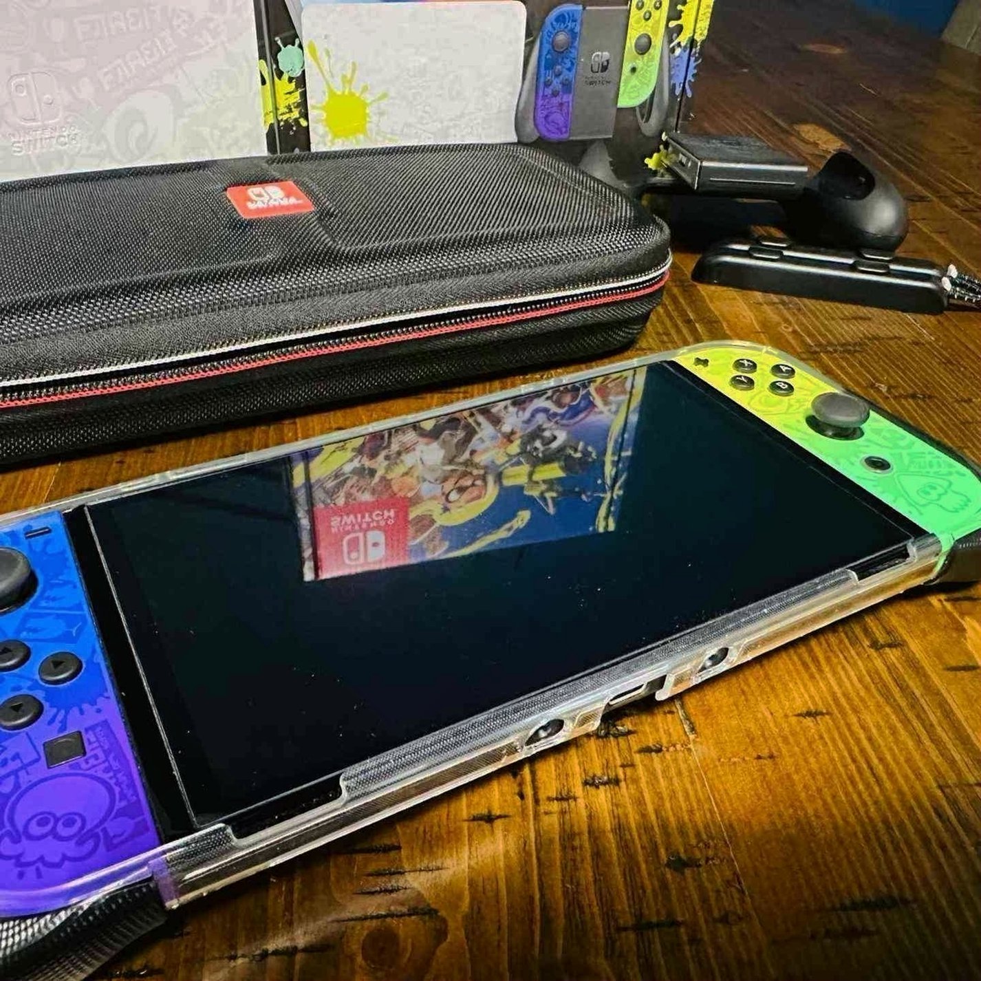 Nintendo Switch OLED 5X16 Splatoon Special Edition Used image 2