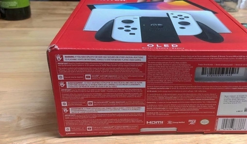 Nintendo Switch OLED 2M53 White - Used image 3