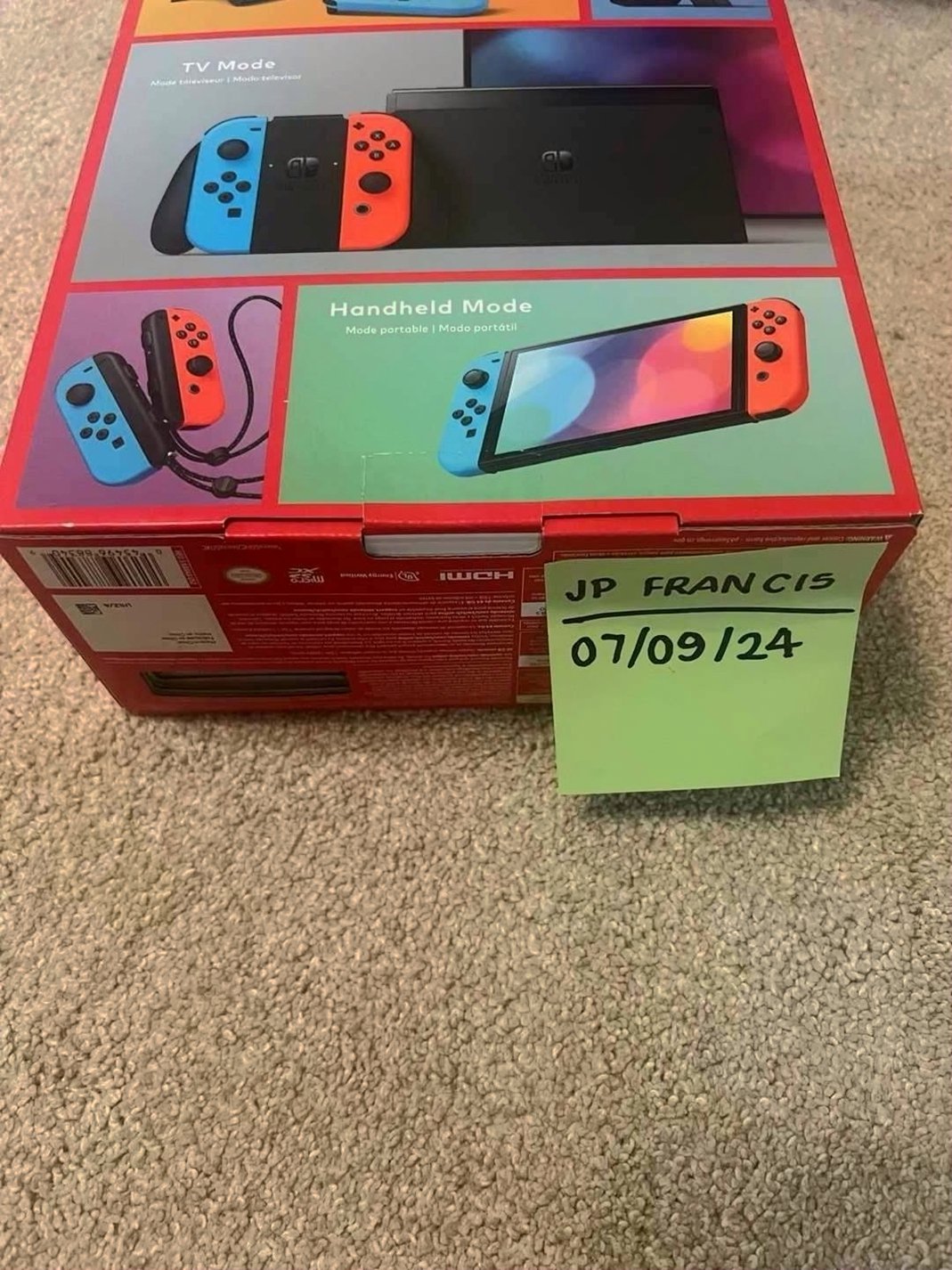 Nintendo Switch OLED 32GB White Unlocked - Used image 2