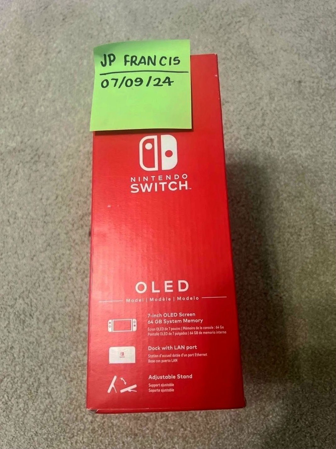 Nintendo Switch OLED 32GB White Unlocked - Used image 3