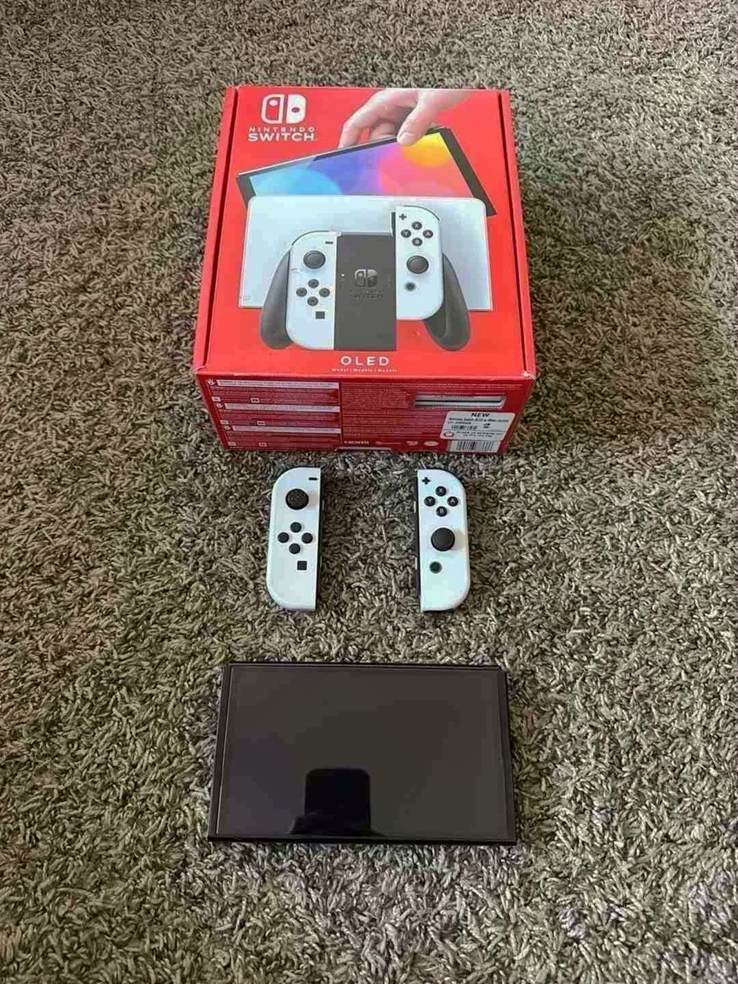 Nintendo Switch OLED Model 64GB White - Used image 2