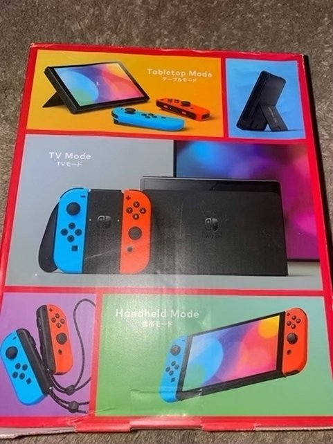 Nintendo Switch OLED Blue And Red Joycon JP Edition Unlocked - Used image 3