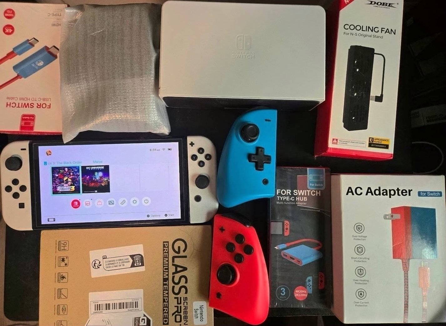 Nintendo Switch OLED 256GB White Unlocked - Used
