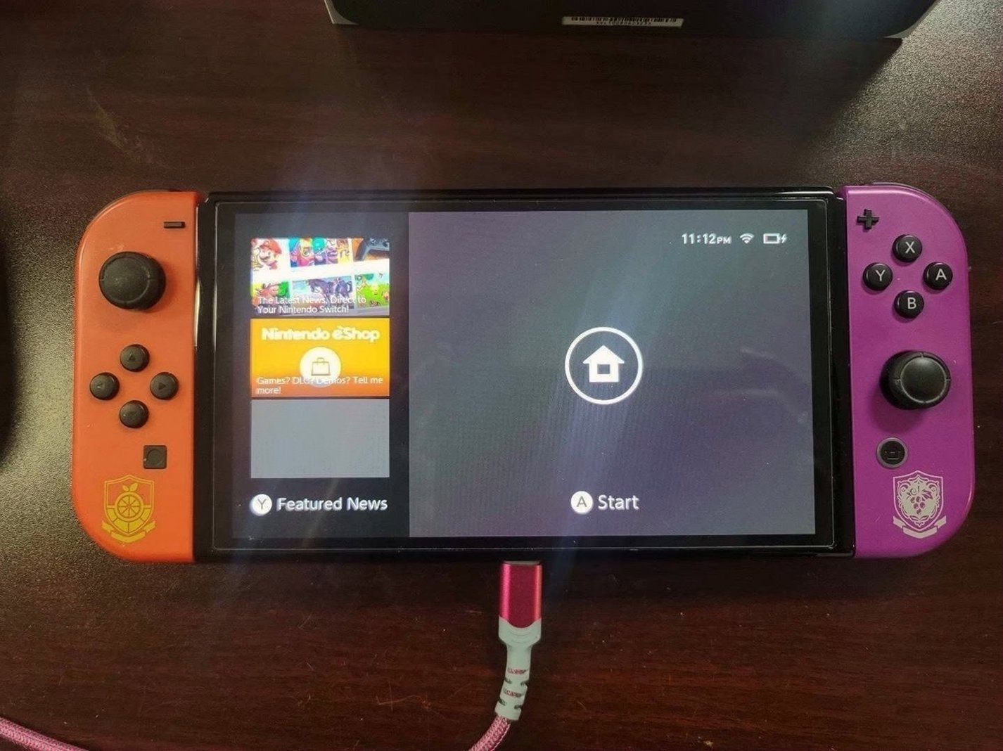 Nintendo Switch OLED Pokemon Scarlett and Violet Edition 64GB Unlocked - Used image 2