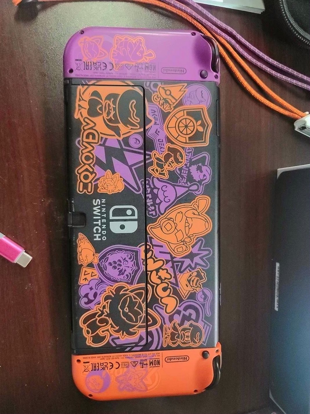 Nintendo Switch OLED Pokemon Scarlett and Violet Edition 64GB Unlocked - Used image 4