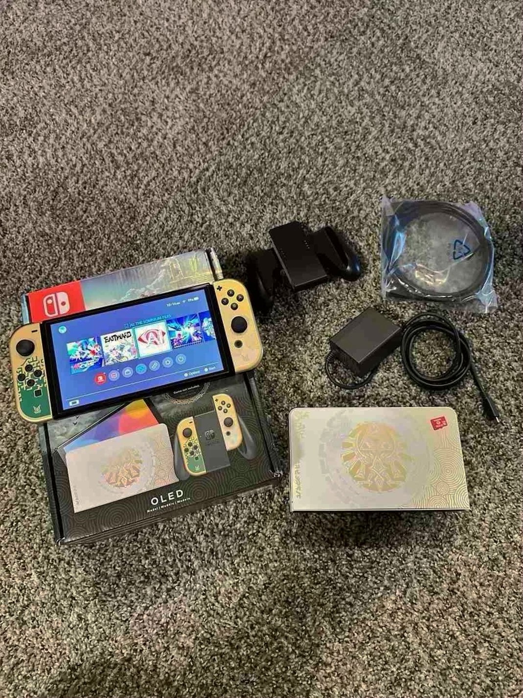 Nintendo Switch OLED Legend of Zelda Tears of the Kingdom Special Edition 128GB White Used