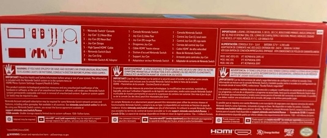Nintendo Switch V2 32GB Gaming Console OLED - Used image 2