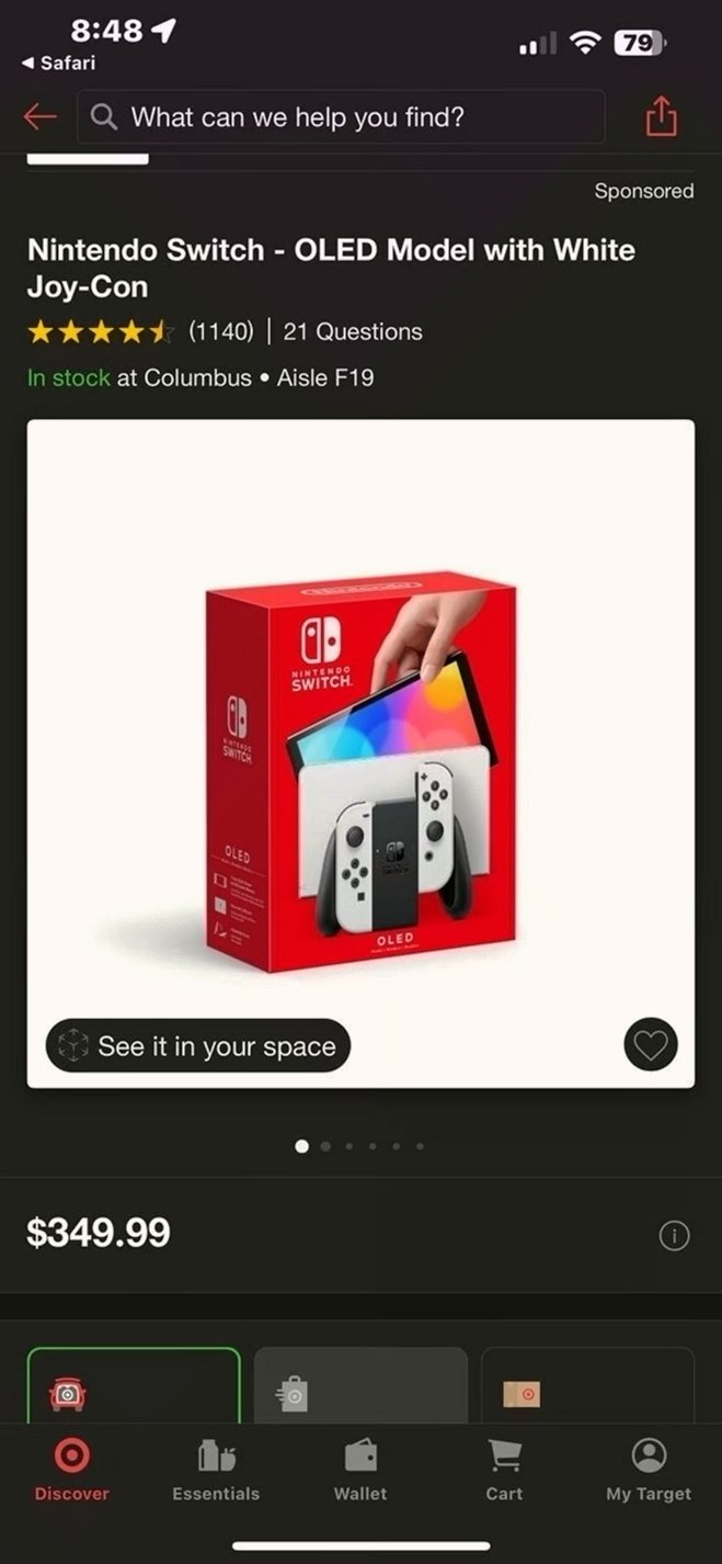 Nintendo Switch OLED 3J37 - Used image 4