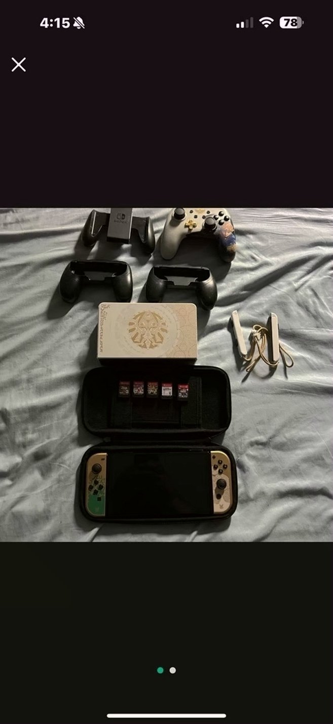 Nintendo Switch OLED Zelda Edition 128GB Unlocked - Used