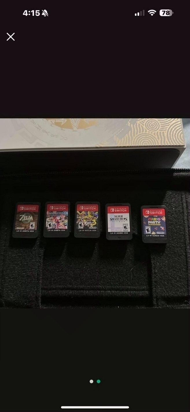 Nintendo Switch OLED Zelda Edition 128GB Unlocked - Used image 2