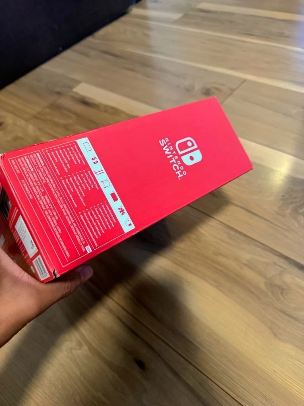Nintendo Switch OLED Console 64GB Black/Neon Red/Neon - Used image 2
