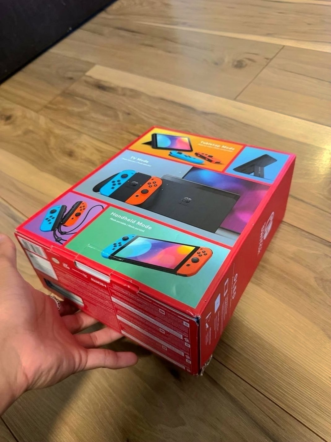 Nintendo Switch OLED Console 64GB Black/Neon Red/Neon - Used image 3