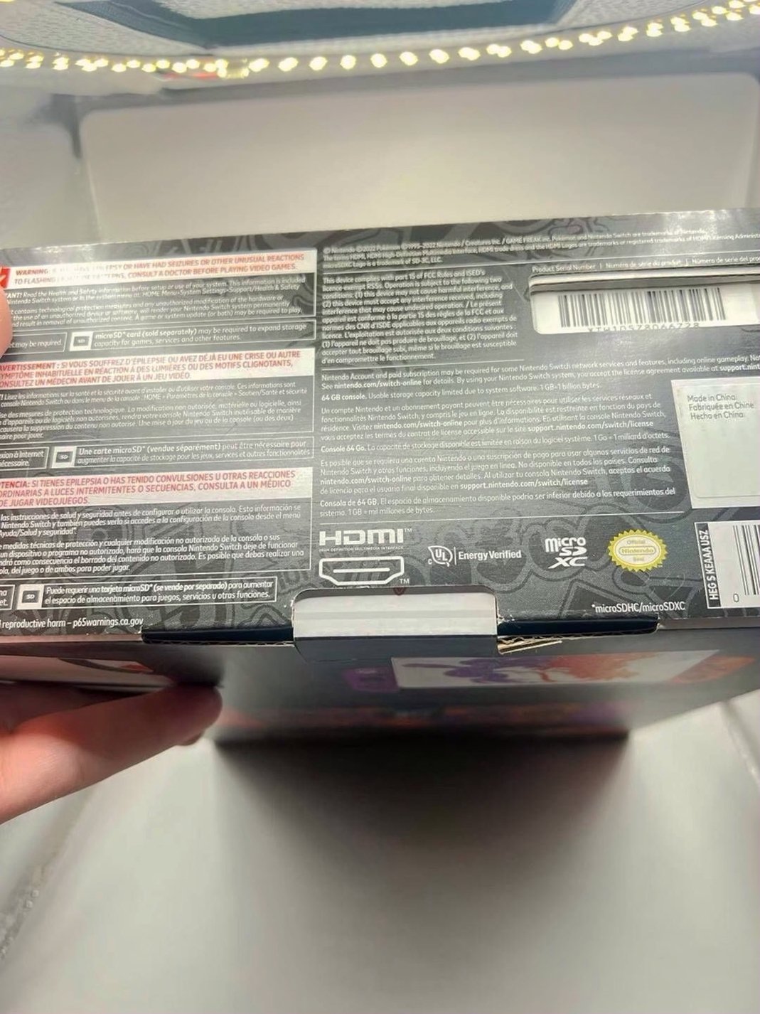 Nintendo Switch OLED Pokemon Edition Unlocked - Used image 3