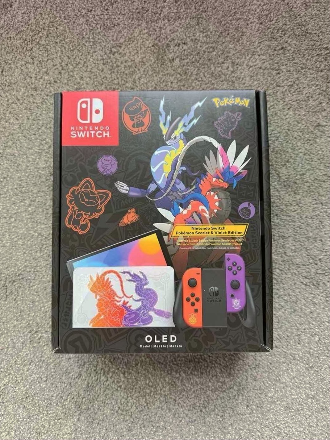 Nintendo Switch OLED Scarlet Violet Edition Unlocked - Used