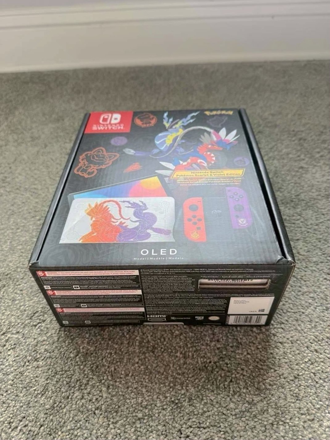 Nintendo Switch OLED Scarlet Violet Edition Unlocked - Used image 2