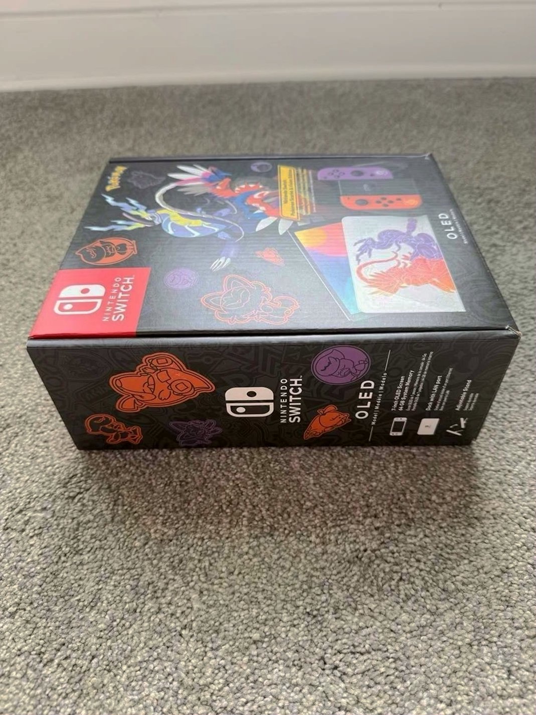 Nintendo Switch OLED Scarlet Violet Edition Unlocked - Used image 3