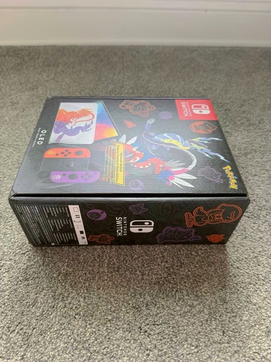 Nintendo Switch OLED Scarlet Violet Edition Unlocked - Used image 5