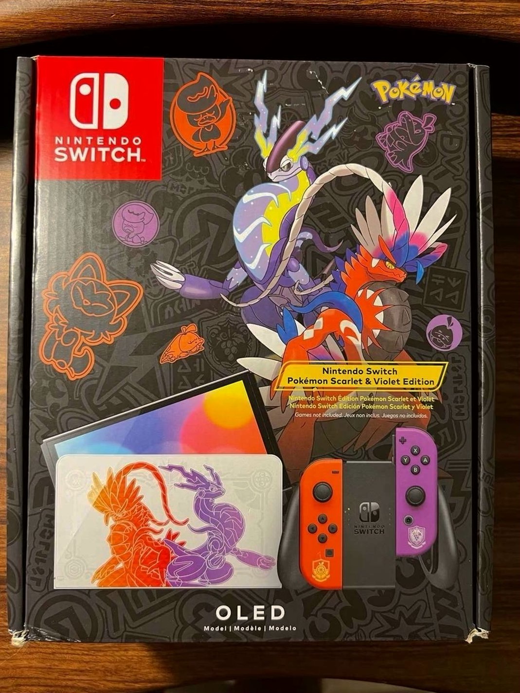 Nintendo Switch Pokémon OLED Scarlet and Violet Edition Unlocked - Used