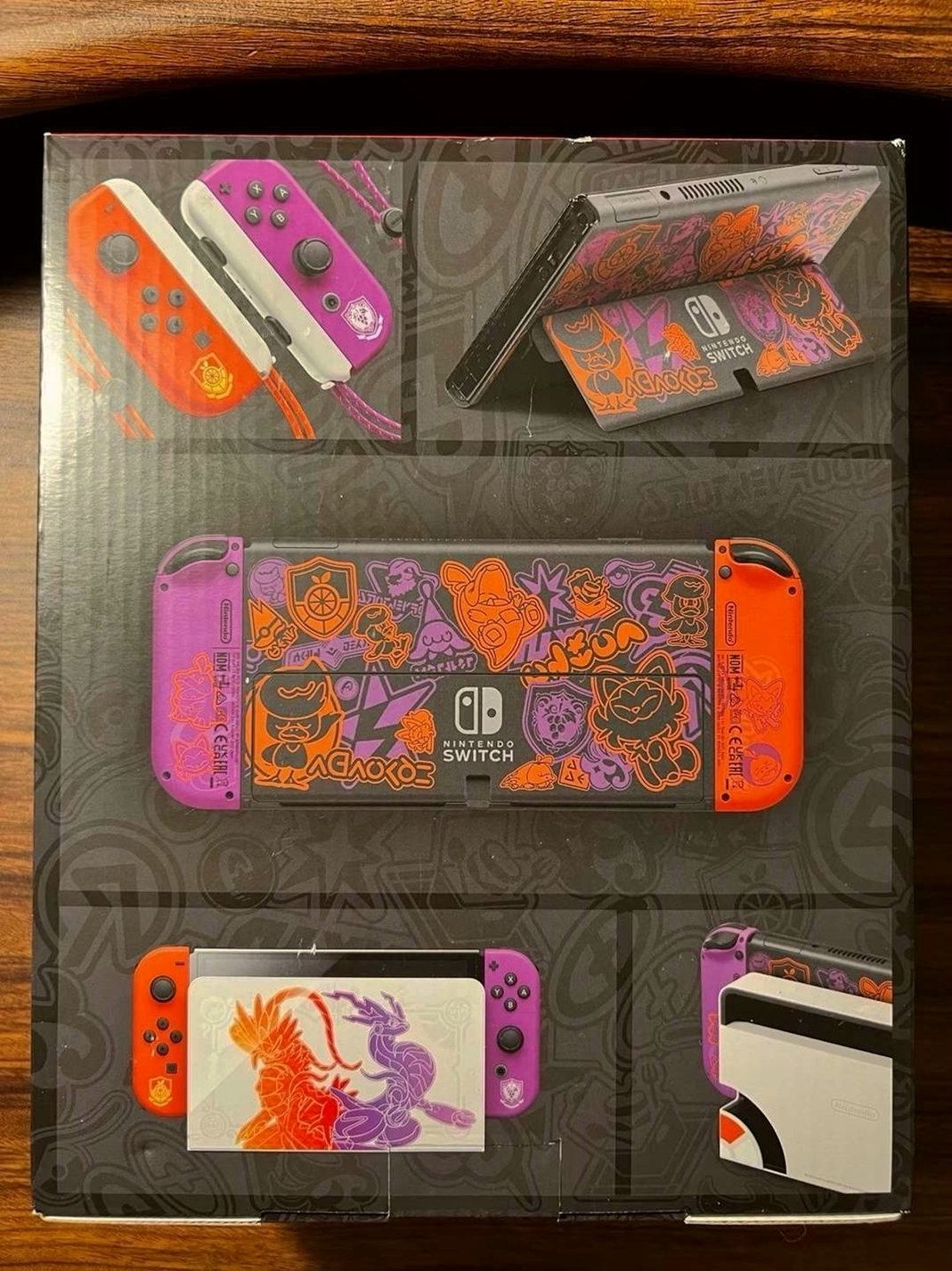 Nintendo Switch Pokémon OLED Scarlet and Violet Edition Unlocked - Used image 2