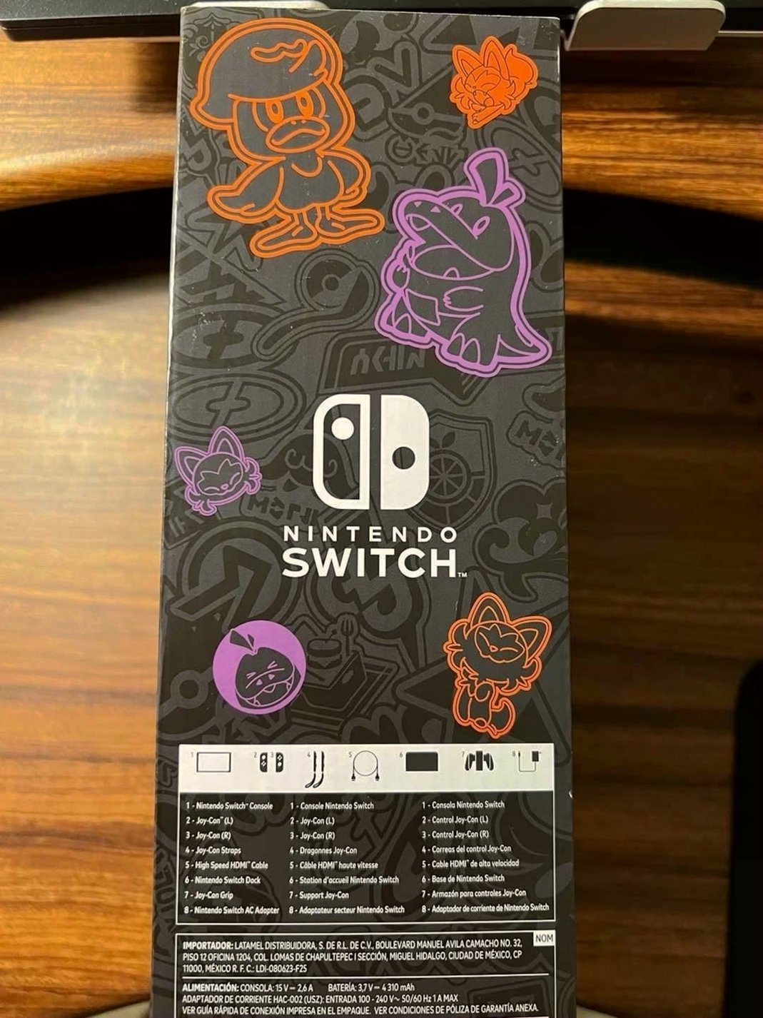 Nintendo Switch Pokémon OLED Scarlet and Violet Edition Unlocked - Used image 3