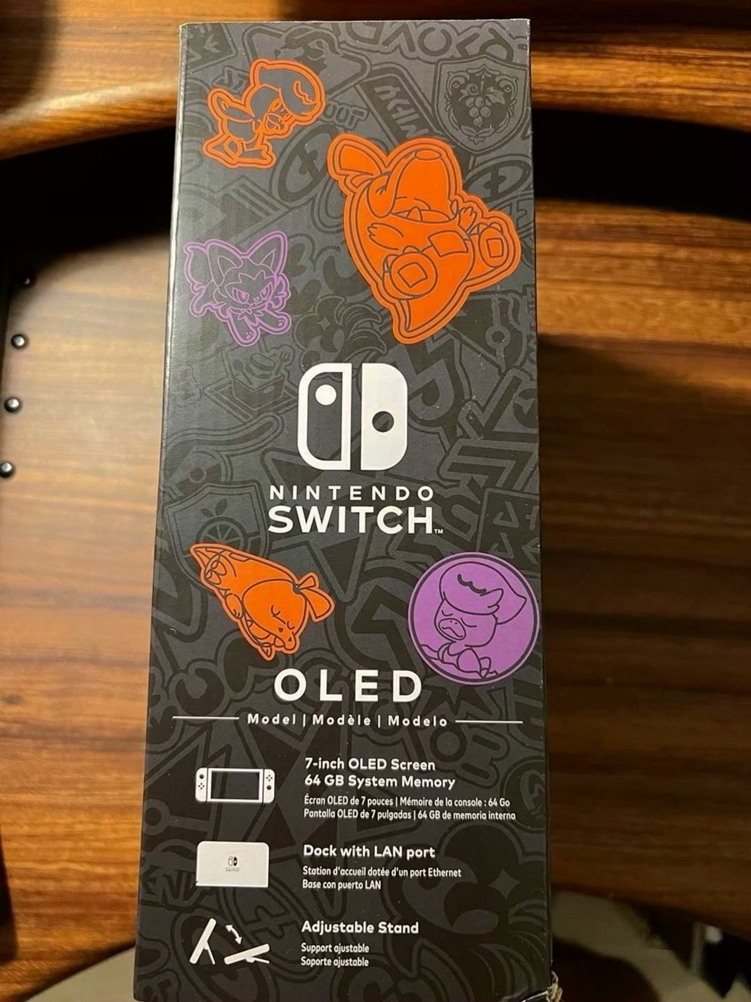 Nintendo Switch Pokémon OLED Scarlet and Violet Edition Unlocked - Used image 4