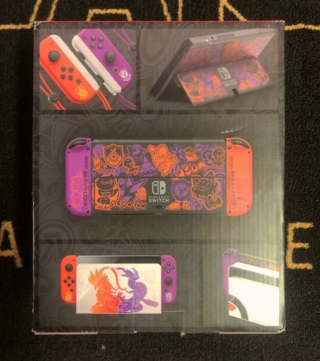 Nintendo Pokemon Switch OLED Scarlet & Violet Edition - Used image 2