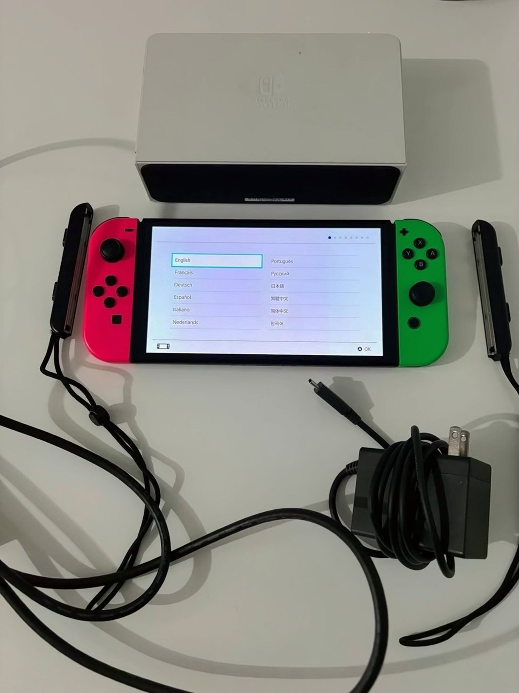 Nintendo Switch OLED 6P18 64GB White - Used image 2