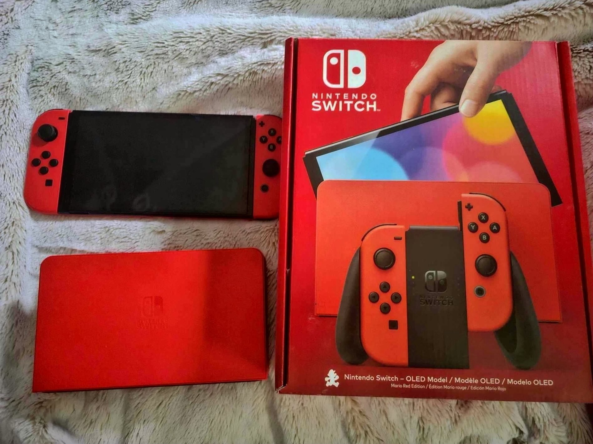 Nintendo Switch OLED Model Mario Red Edition Unlocked - Used